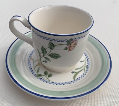 Noritake Keltcraft RARE Teacup Mug with Saucer 9227 Watergreen Made in Ireland