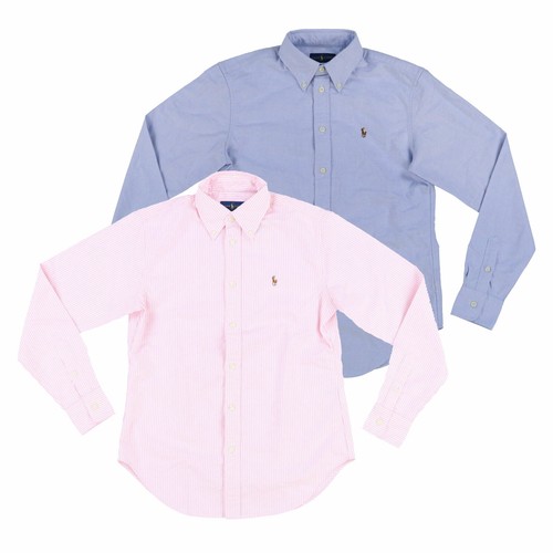 Ralph Lauren para Mujer Oxford Camisa Mangas Largas Blusa Top buttondown  Botones Nuevo | eBay