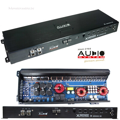 Audio System 2000 Watt/RMS 1-Kanal Verstärker Digital Endstufe X-ion X-2000.1D