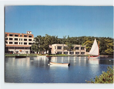 #ad Postcard Water Front Green Lake Center Wisconsin USA $9.09