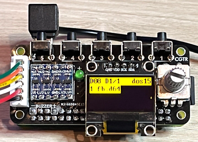 Commodore 1541 Emulator PI1541 HAT with ROTARY, OLED screen, USA