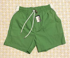 New Michael Reslan Italy 100 Cotton Men  s Swim Trunk Short Sz M Green