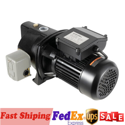 Bomba de chorro de pozo poco profundo de 3/4 HP bomba autocebante con interruptor de presión riego de césped