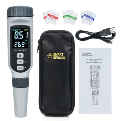 Digital pH Meter Waterproof Water Quality Tester with ATC 0-14 pH Measurement