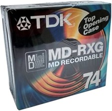Maxell MD-RXG 74 MD Disc Pack of 5 Recordable Minidiscs Brand NEW SEALED