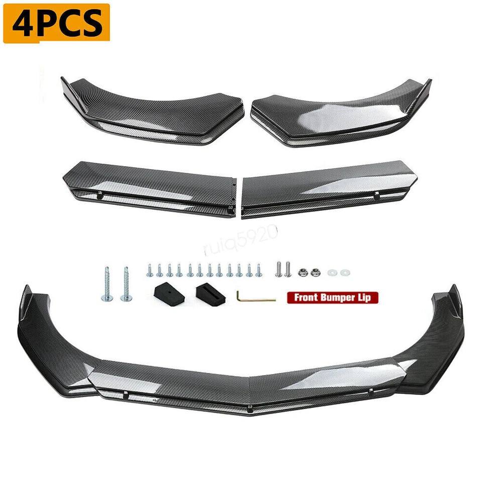 For Mazda CX-3 CX-4 CX-5 Carbon Fiber Style Front Bumper Lip Spoiler Splitter Foto 2 de 4