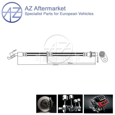 Fits Daihatsu Terios 2005- 1.3 1.5 AZ Front Left Brake Hose 9004922206