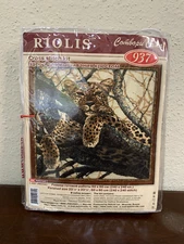 Riolis Cross Stitch Kit # 937 Leopard 23.5 x 23.5 Russia Sealed