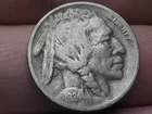 1924 D Buffalo Nickel 5 Cent Piece- Denver, VF Details