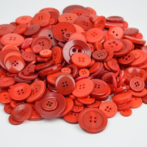 1000 Pieces Mixed Round Resin Buttons for Sewing Apparel DIY Craft Art Accessory - Picture 14 of 16