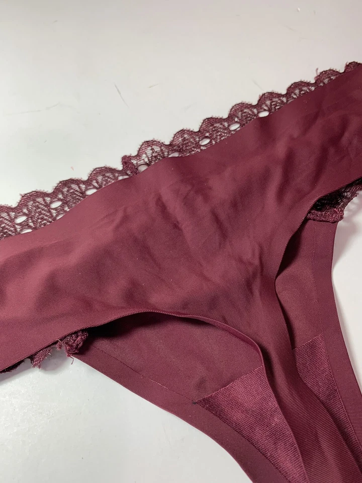 Tanga hipster de encaje de vino Honeydew para mujer roja mediana 85234  Foto 3 de 4