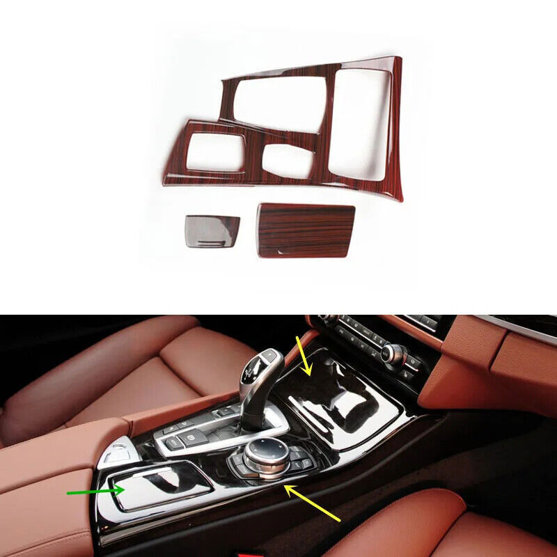 For BMW 5 Series F10 2011-2017 ABS Wood Grain Accessories Interior