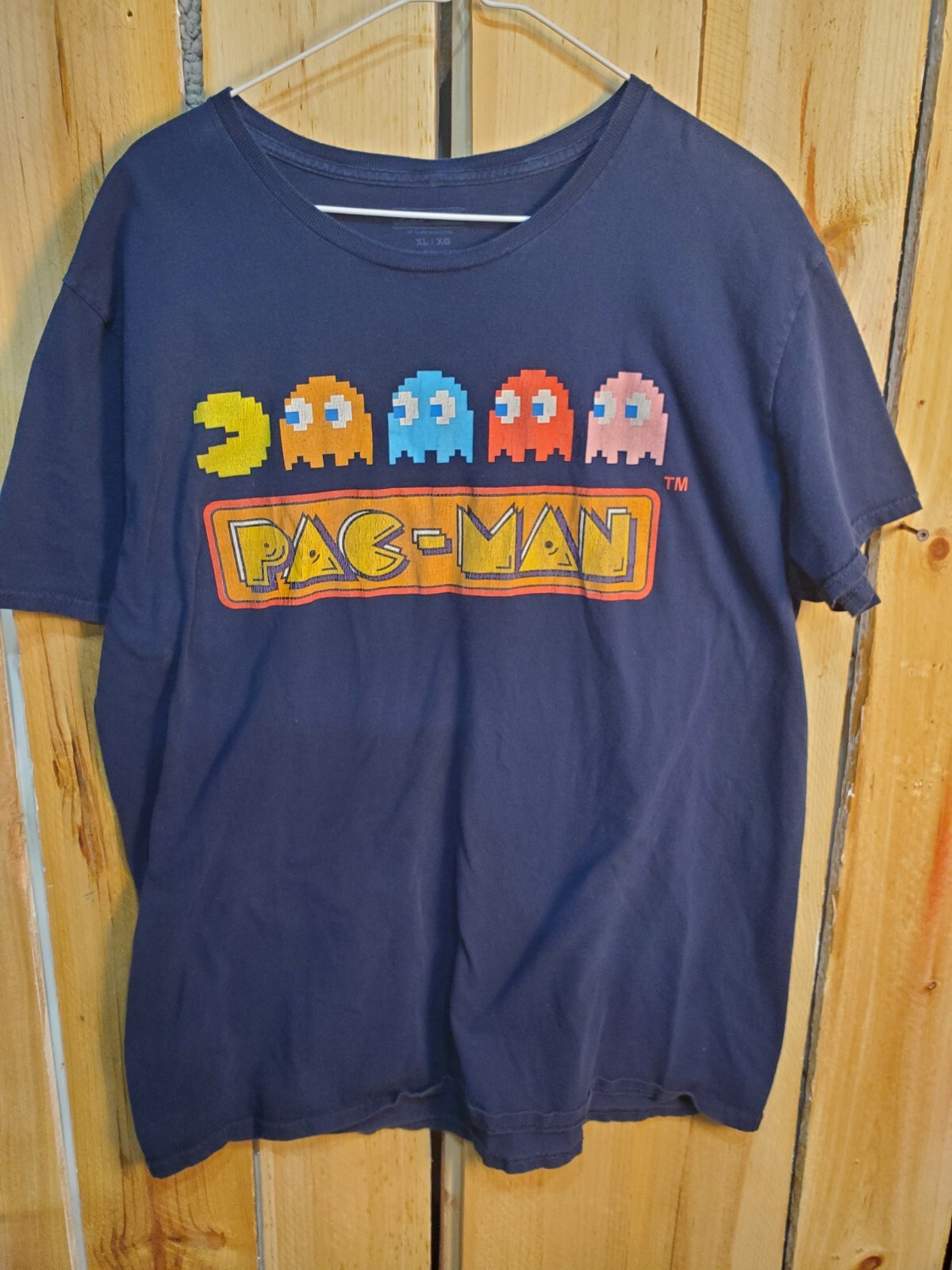 Vintage PAC-MAN Classic Arcade T-Shirt - Adult XL Size in Blue