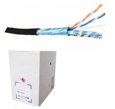 Image of CAT 6a S-FTP STRANDED PATCH CABLE LSZH (305M BOX) - BLACK