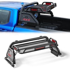 Truck Bed Roll Bar Chase Rack W Cargo Basket Adjustable For Pickup F150 Ram 150