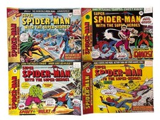 Super Spider-Man Comic Bundle With The Super-Heroes Marvel #166 #167 #168 #169