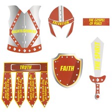 12 Sets Armor of God Costume Armor of God Craft Kit for Kids Cutouts Christian B
