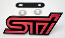 Original Subaru OEM Forester STI SG9 Kühlergrill "STI" Emblem Badge 93013SA100