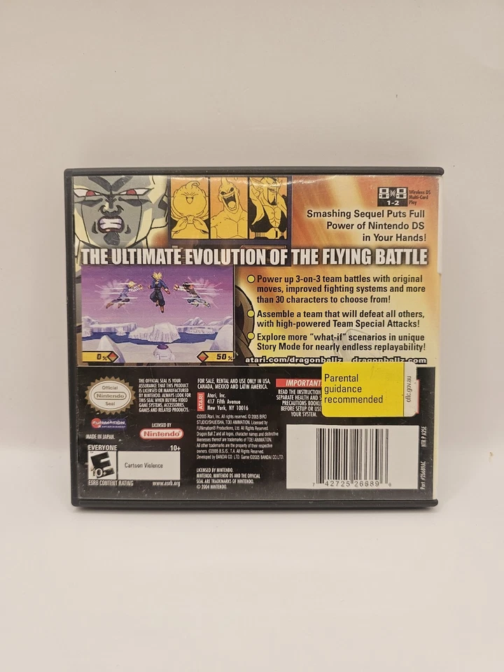 Dragon Ball Dragonball Z Supersonic Warriors 2 Nintendo DS - 100% Tested & Fine - Image 3 of 4