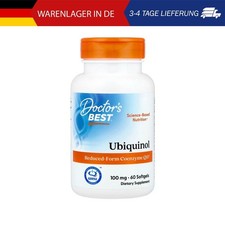 Doctor's Best, Ubiquinol, Ubichinol, 100 mg, 60 Weichkapseln