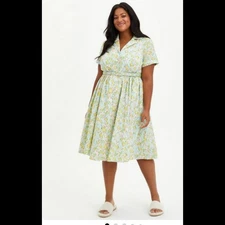 Torrid Disney Peter Pan Tinkerbell Swing Dress Size: 24