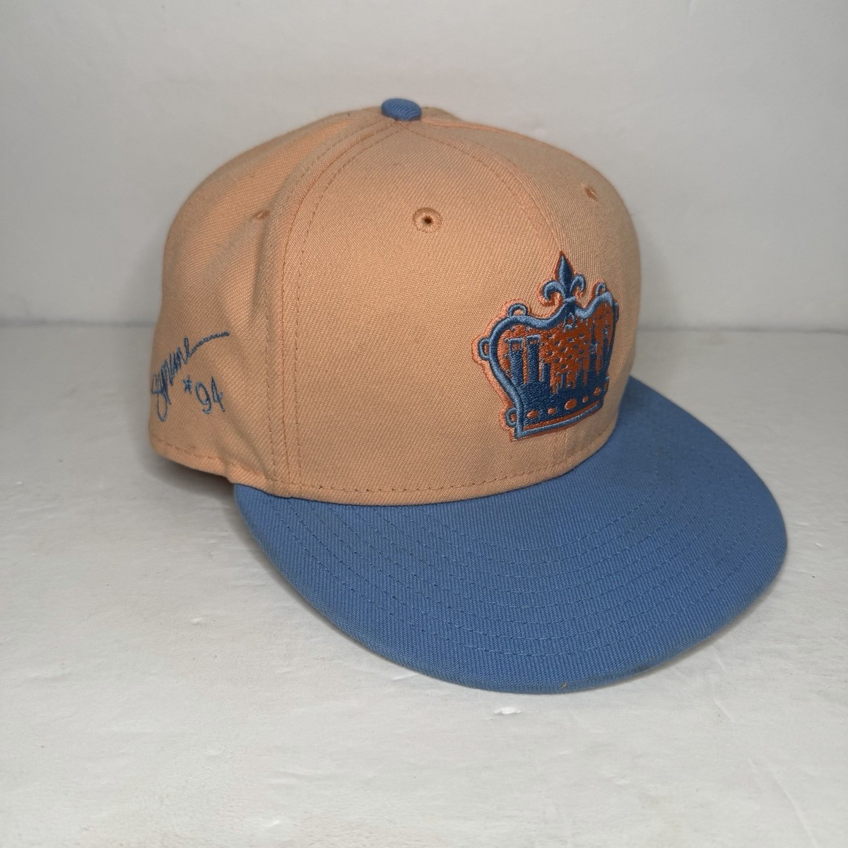 帽子 Supreme King of New York New Era Cap Supreme King Of New York Hat Mens Size 7 3/8 Fitted Peach New Era