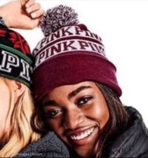 Pink Knit POM POM Beanie Hat Cool Winter Trendy One Size