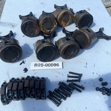 Set Of 8 Connecting Rods Pistons Ford Fe 390 C7ae-b 1965 Ford F-350 Read Flaw 