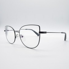 Unofficial Eyeglasses UNOF0007 Womens Black BB00 Full Rim Metal Glasses Frames