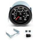 Mechanical Oil Pressure Gauge Kit 2" 52mm 0150 PSI 1/8" NPT 12V Amber Car