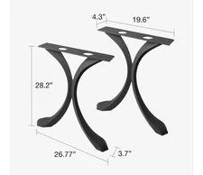x shaped metal dining table base  legs , new.