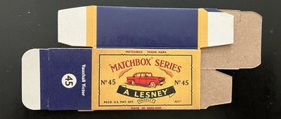 Matchbox #45 Vauxhall Victor 1961 Type C Repro Box 