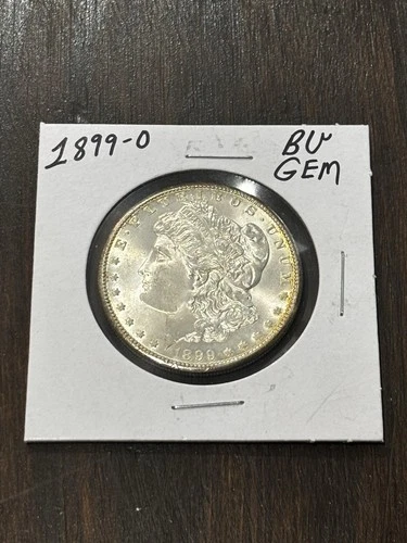 1899-O Morgan Dollar ☆ Beautiful U.S Silver Coin ☆ BU GEM ☆ Beautiful Toning