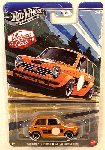 Mattel HOT WHEELS Silver Series Vintage Club Racing Custom'70 Honda N600 2/5 NEW
