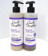 Carol's Daughter Black Vanilla Shampoo Conditioner Dry Hair 12oz Lot 2 NEW