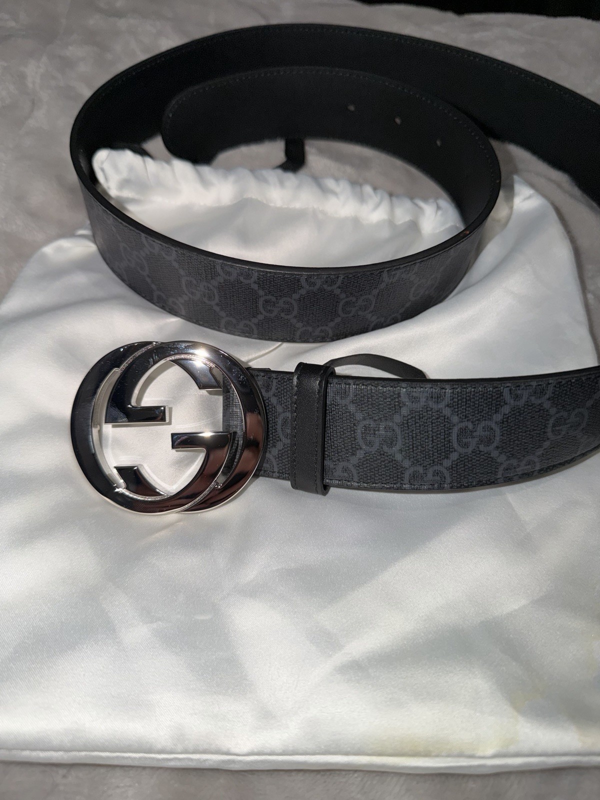 Authentic Gucci Interlocking G Buckle Belt Men's Size 100 / Men’s Size 36-38
