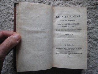 RARISSIME LE DERNIER HOMME GRAINVILLE NODIER UTOPIE SCIENCE FICTION 2/2 1811
