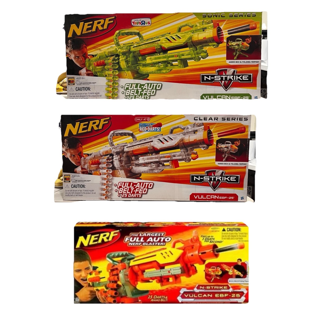 ナーフ バルカン NERF VULCAN ESP-25 2 X Nerf Vulcan EBF-25 | eBay