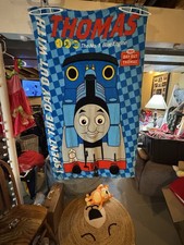 40  X 60  Thomas The Train Fleece Blanket Small Hole Pic In Photos