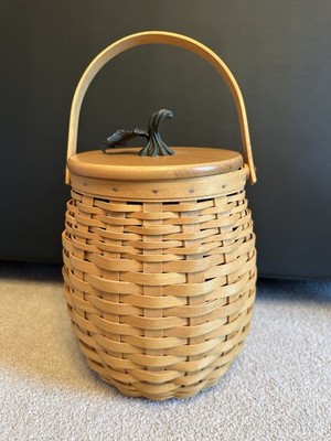 Longaberger 2000 Century Celebration October Fields Basket W/Lid Plastic Insert