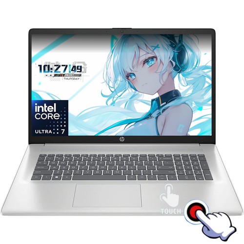 HP 17-CN5075CL 17.3"Touch Laptop, Intel Core Ultra 7 255U 32GB RAM 1TSSD - Picture 1 of 6