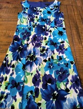 Connected Apparel Women's Floral Sleeveless Dress Size 12