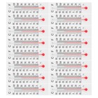 30-teiliges Miniatur-Temperaturmessgerät aus Glas: Für Puppenhauszubehör und