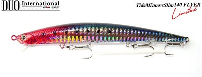DUO Tide Minnow Slim 140 FLYER Red Head LIMITED Saltwater Fishing