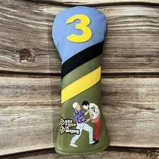 Funny 3 Wood Headcover Golf Club Head Cover for Fairway PU Leather Fairway Cover