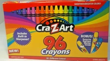 Crayons Cra-Z-Art 96 Crayons built in sharpener with bonus Scented Marker