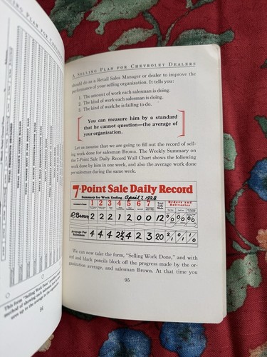 1928 A Selling Plan For Chevrolet Dealers Album Rare - 第 16/18 張圖片