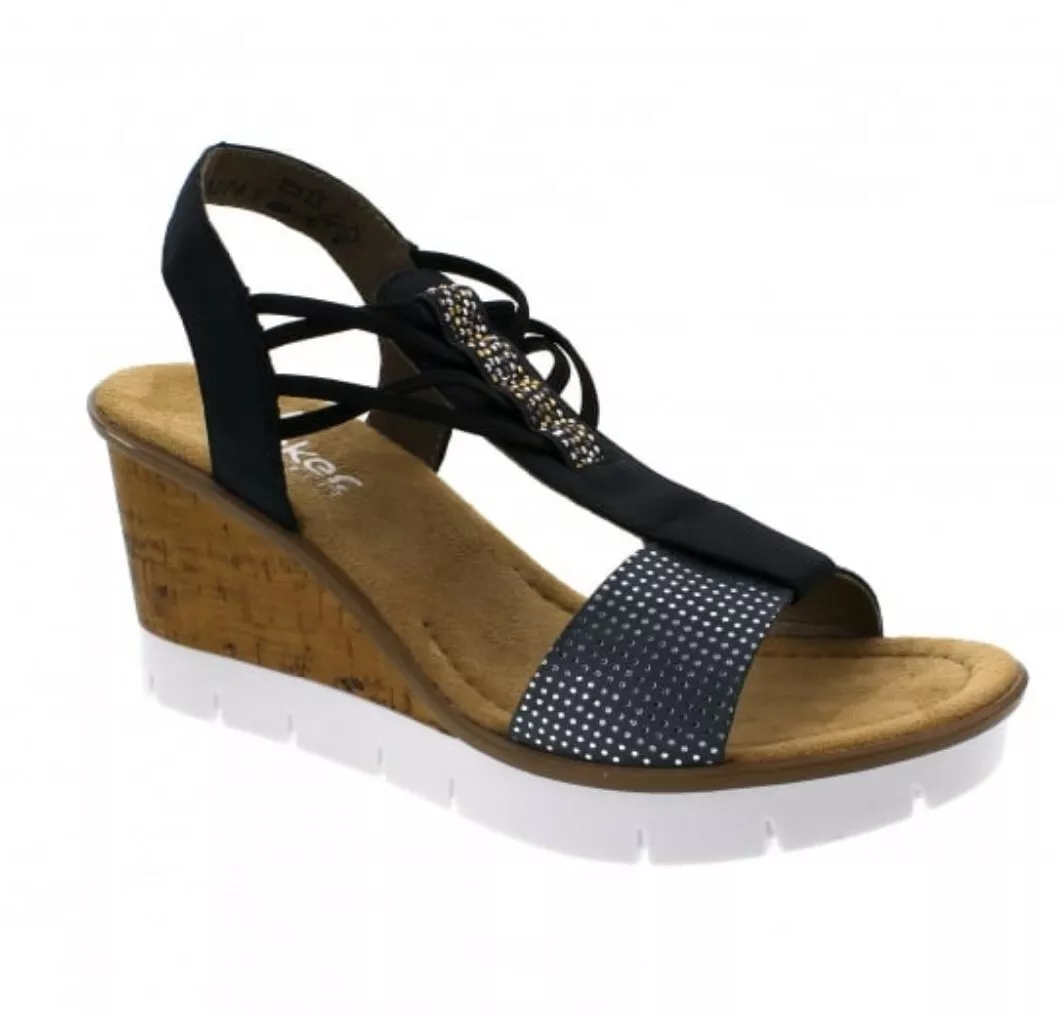 Rieker navy sandals hot sale