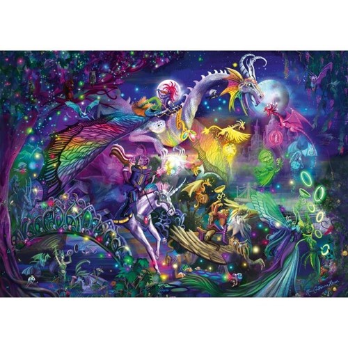 Puzzle Rose Cat Khan - Circo Notturno Estivo - 1000 pz - Schmidt 57586 - Foto 2 di 2