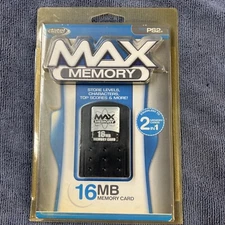 2006 Datel Max Memory Card 16MB for Sony Playstation 2 New Sealed B5